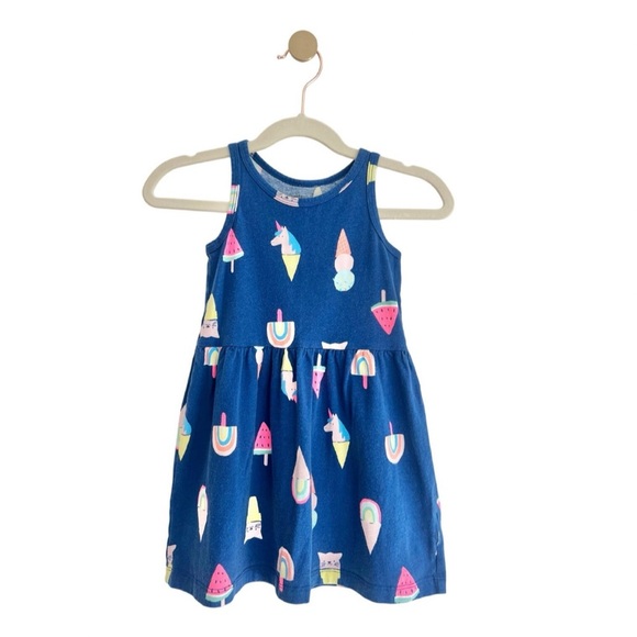 Carter's Other - ⚡️4/$20⚡️Carter's Kids Navy Unicorn and Ice Cream Dress | Girls 3T